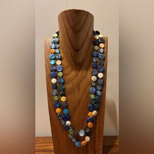 Multicolor Beaded Necklace 24” in length